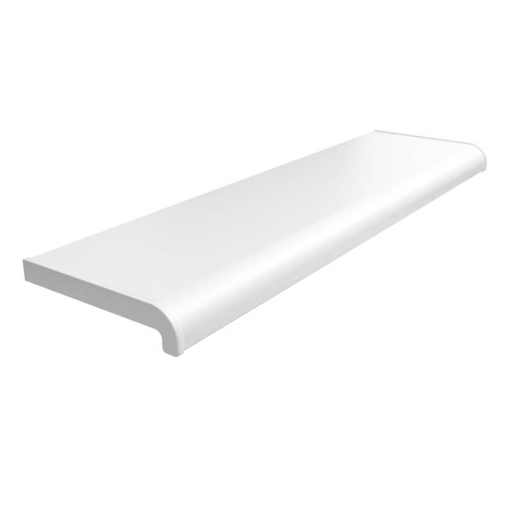 Parapet komorowy PCV Softline 150 mm Biały, 800.9016.150.01.SOFT