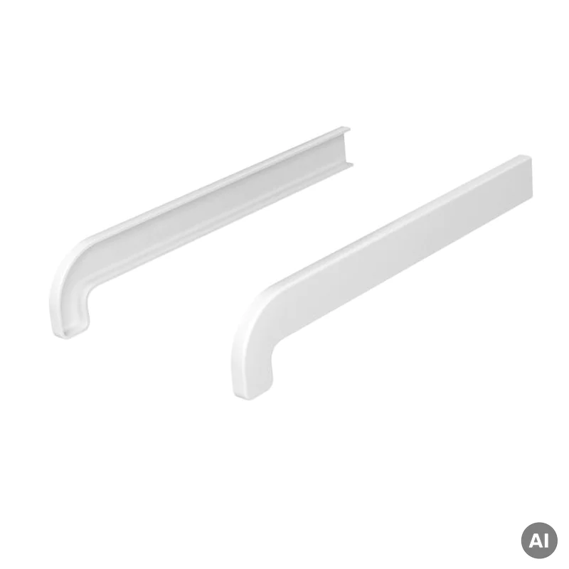 Zakończenie BIAŁE do parapetu komorowego PCV Softline, 800