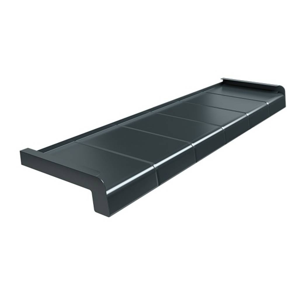 Parapet zewnętrzny Alupłytka 100-400mm Antracyt 7016, 800.7016.100.04