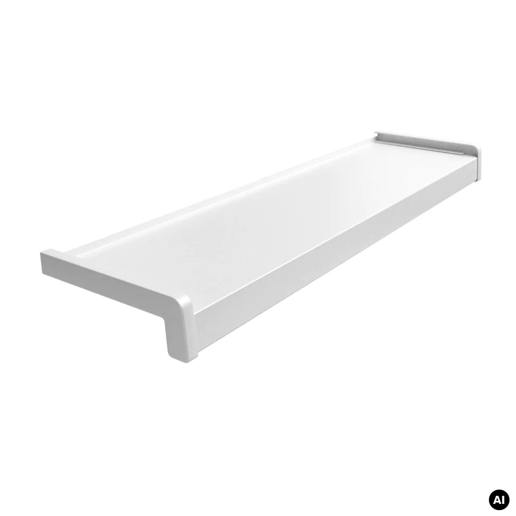 Parapet aluminiowy Biały 9016