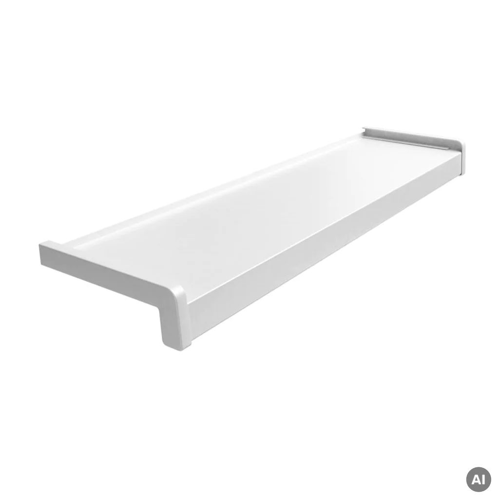 Parapet aluminiowy Biały 9016