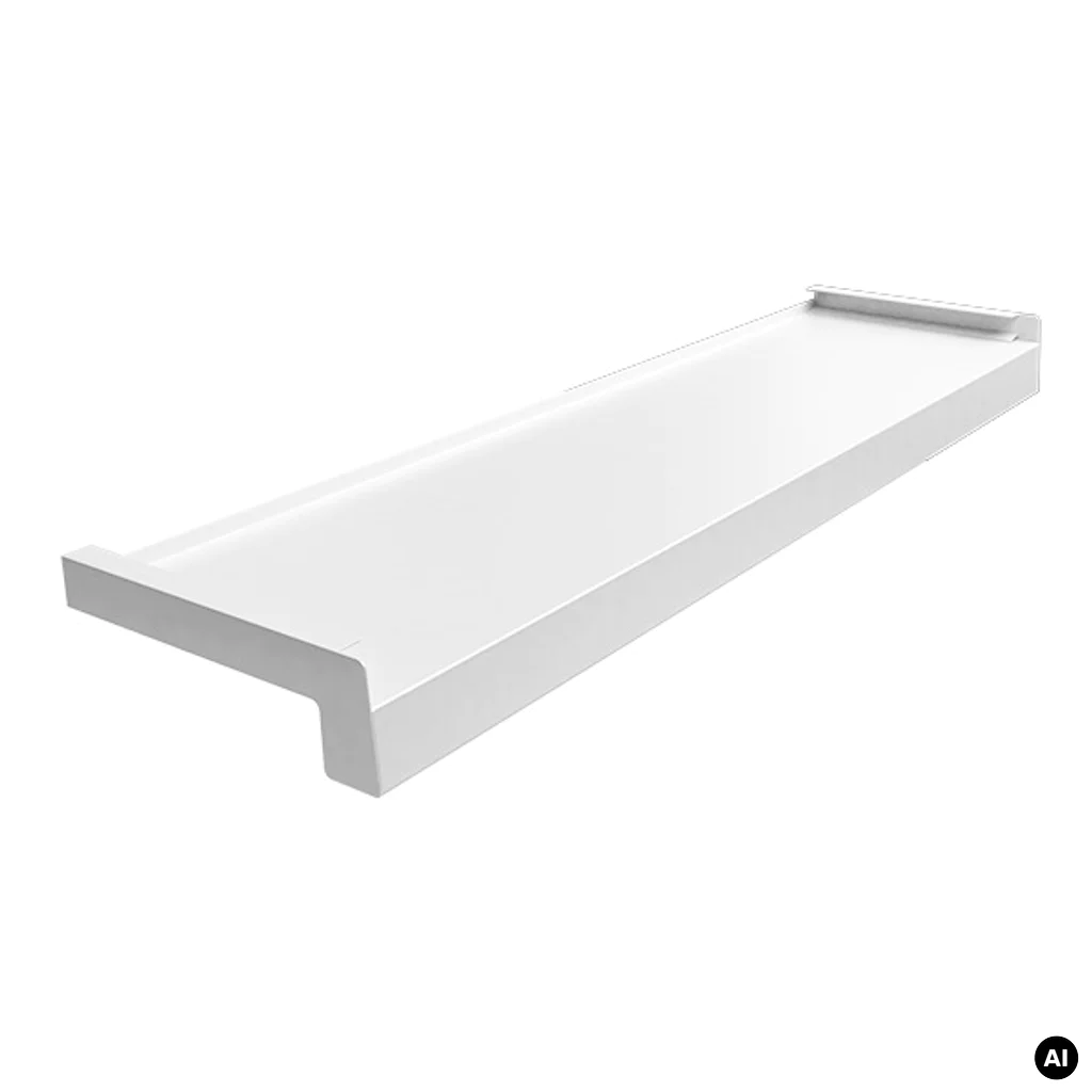 Parapet stalowy Biały 9016