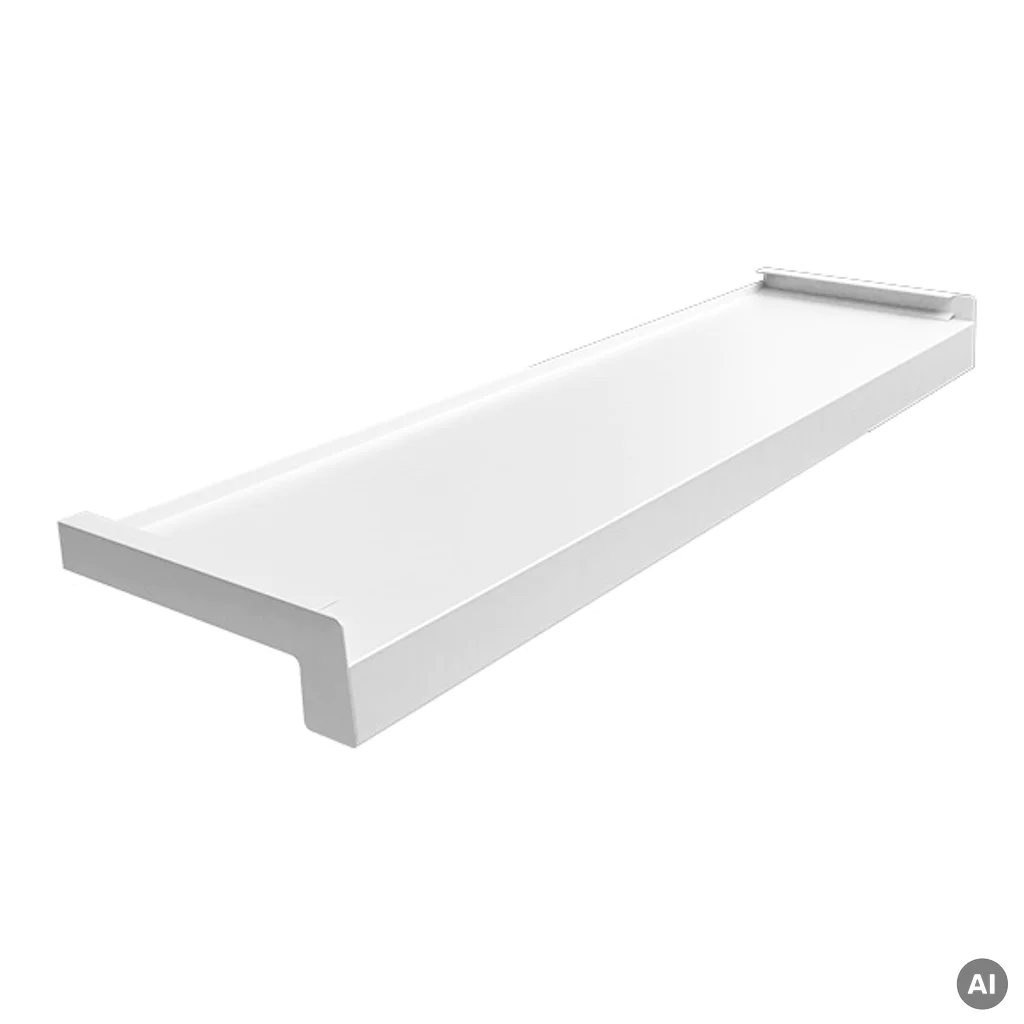 Parapet stalowy Biały 9016