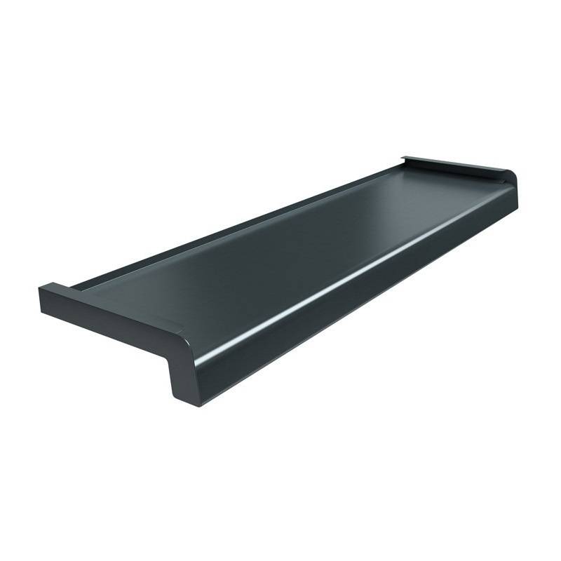 Parapet zewnętrzny stalowy Softline 100-400mm Antracyt RAL 7016, 800.7016.100.SF