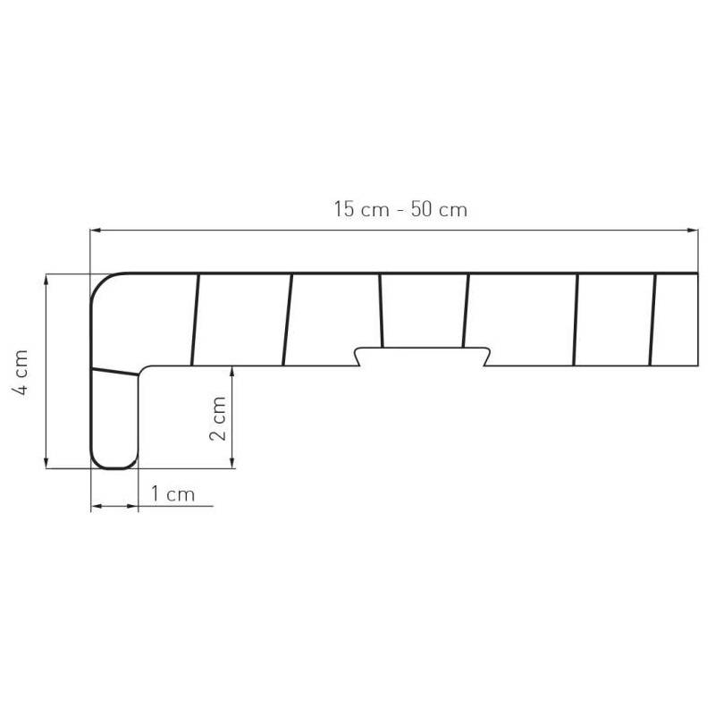 Parapet komorowy PCV 150-500mm Winchester, 800.WIN.150.01