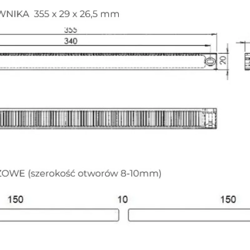 Nawiewnik Zefir MIX Antracyt Biały, NAW ZEFIR A MIX - 3