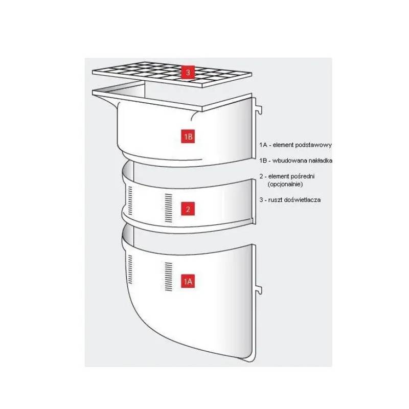 Element pośredni 80x35x40 MEAMAX, 10878623
