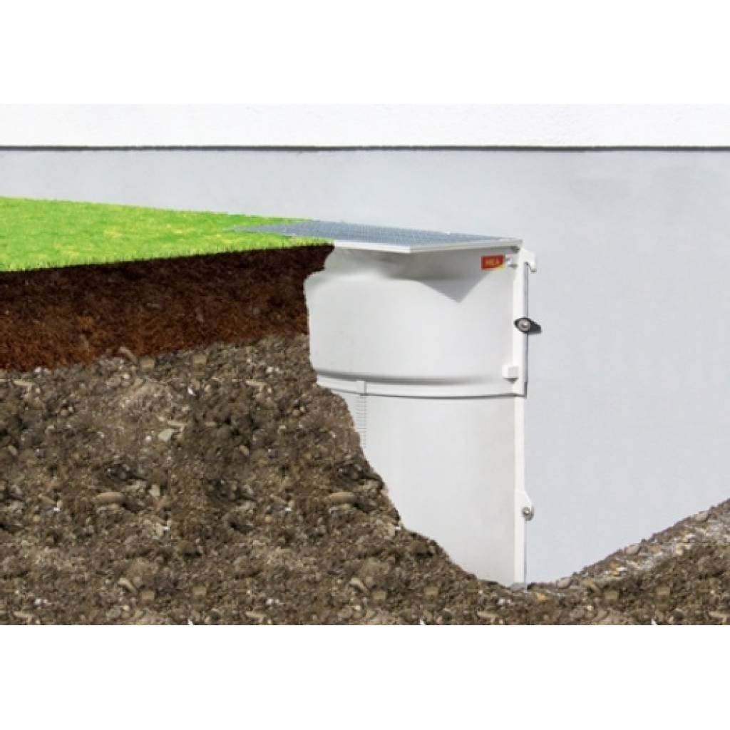Doświetlacz piwniczny MEAMAX 100x100-125x40 z rusztem kratowym 30/30, 10878609