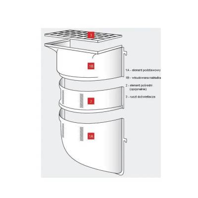 Doświetlacz piwniczny MEAMAX 125x100-125x40 z rusztem kratowym 30/30, 10878615