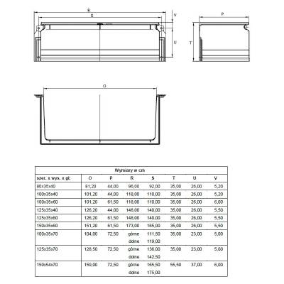 Nakładka doświetlacza Multinorm 125x35x60, 10865844
