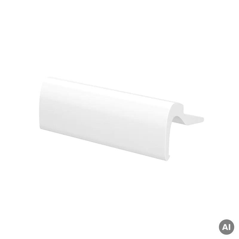 Pochwyt balkonowy aluminiowy przyszybowy Biały, 11590160004