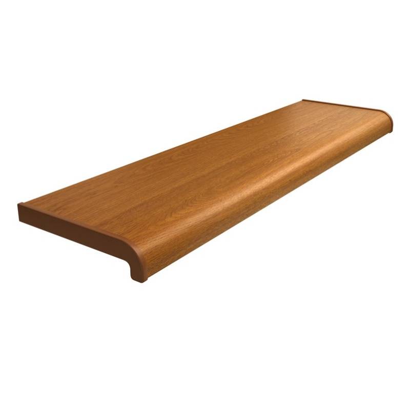 Parapet komorowy PCV Softline 150-500mm Złoty Dąb, 800.8003.150.01.SOFT