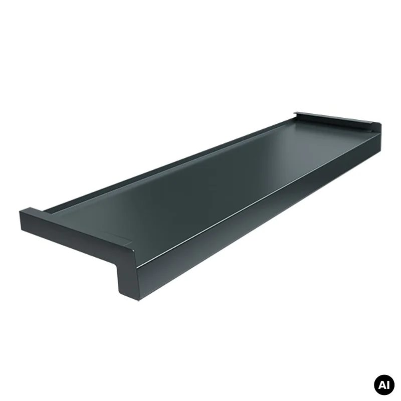 Parapet zewnętrzny stalowy Standard 100-400mm Antracyt RAL