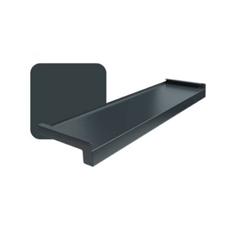 Parapet zewnętrzny stalowy Standard 100-400mm Antracyt RAL 7016, 800.7016.100.01