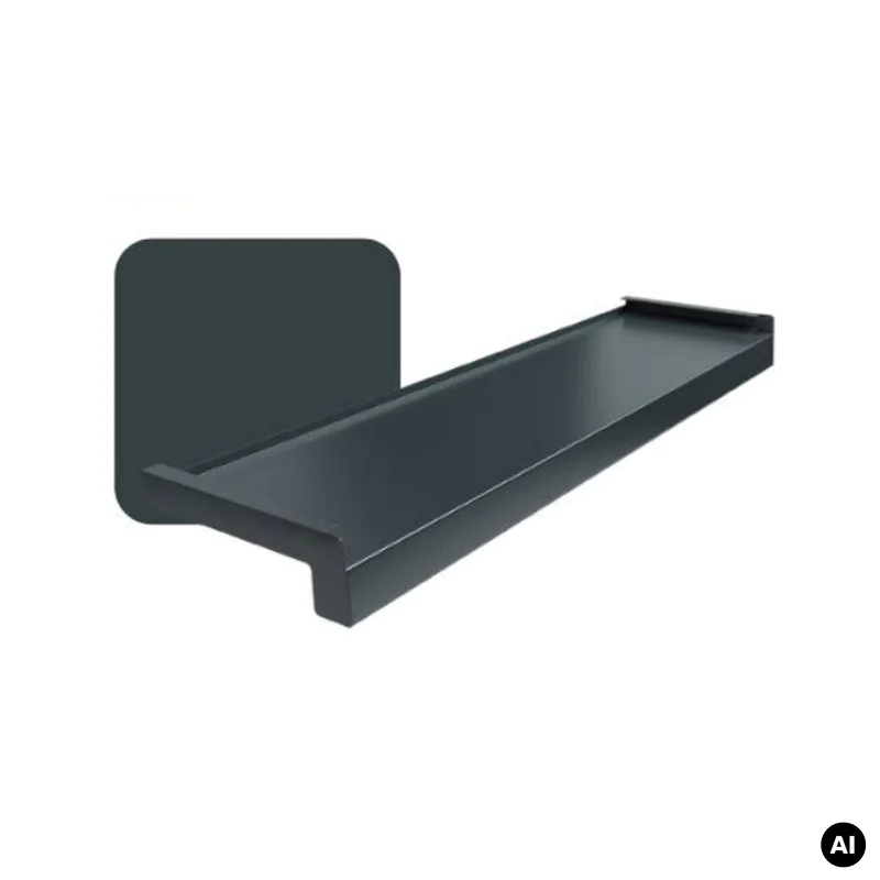 Parapet zewnętrzny stalowy Standard 100-400mm Antracyt RAL