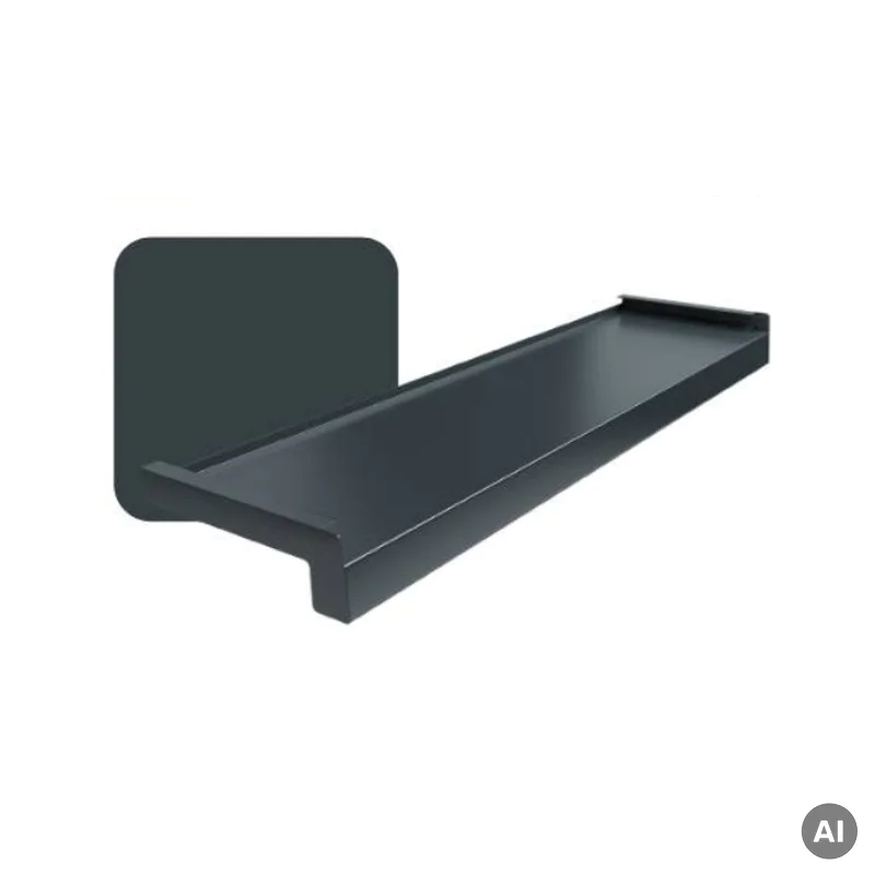 Parapet zewnętrzny stalowy Standard 100-400mm Antracyt RAL