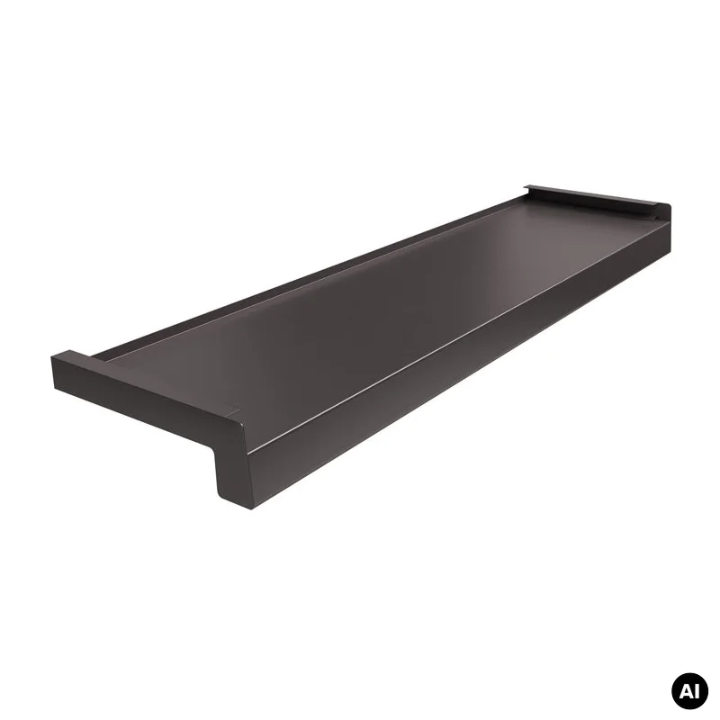 Parapet zewnętrzny stalowy Standard 100-400mm Brąz RAL 801