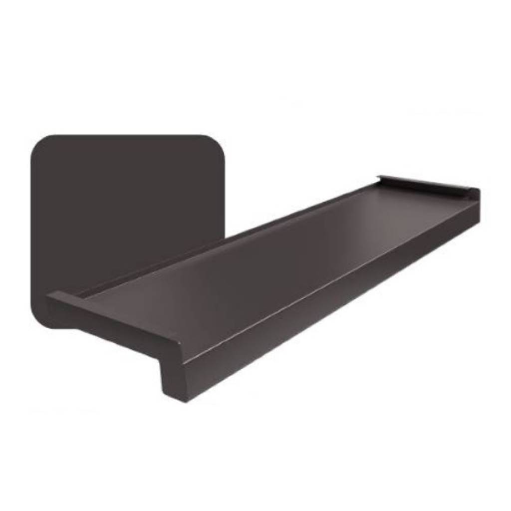 Parapet zewnętrzny stalowy Standard 100-400mm Brąz RAL 8019, 800.8019.100.01