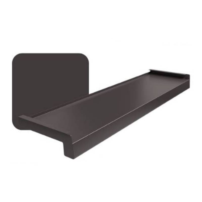 Parapet zewnętrzny stalowy Standard 100-400mm Brąz RAL 8019, 800.8019.100.01