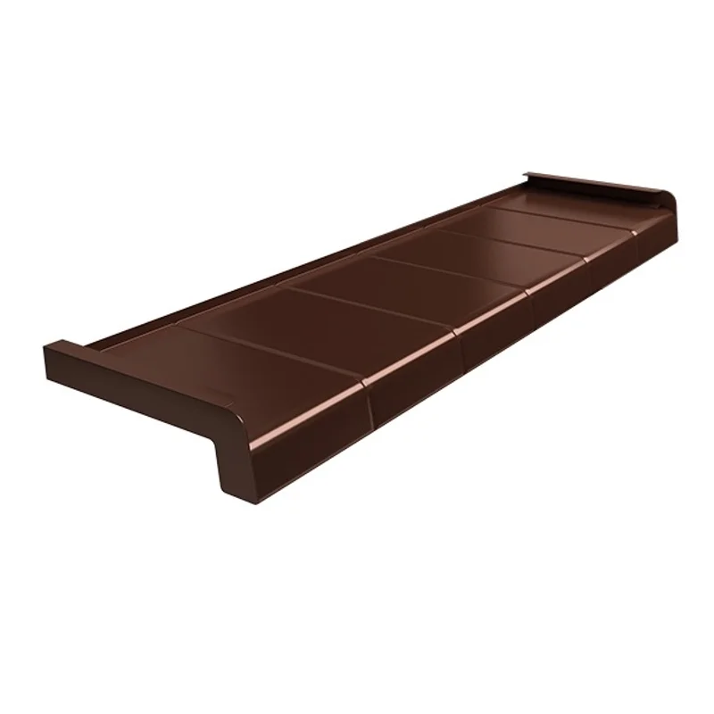 Parapet zewnętrzny Alupłytka 100-400mm Brąz RAL 8017, 800