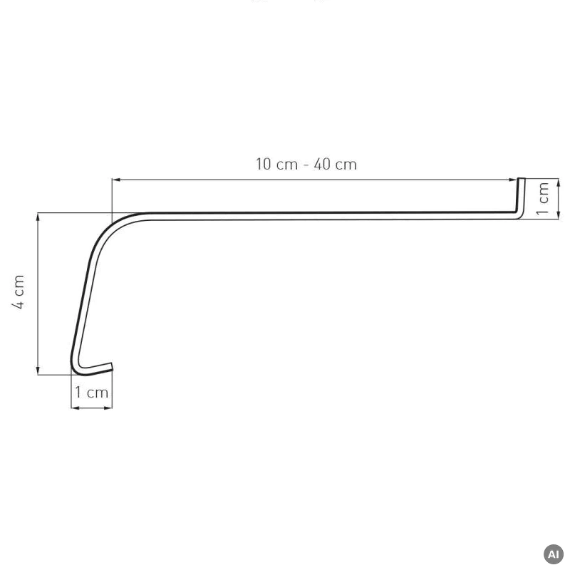 Parapet zewnętrzny Alupłytka 100-400mm Brąz RAL 8017, 800
