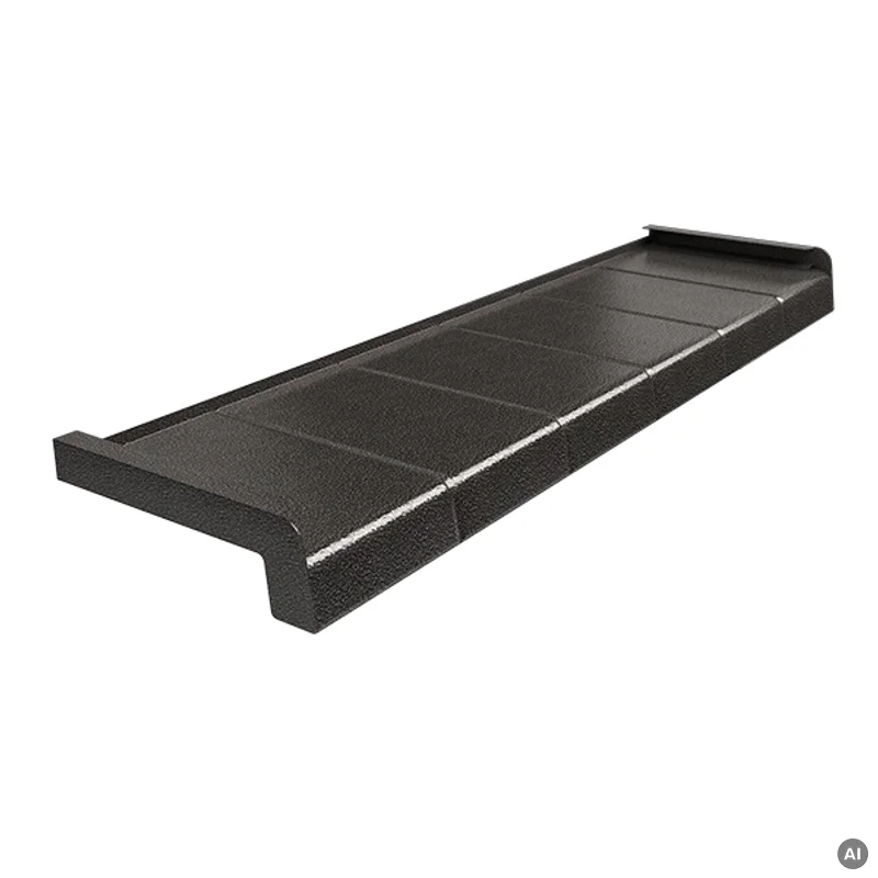 Parapet zewnętrzny Alupłytka 100-400mm Antracyt Antyczny,