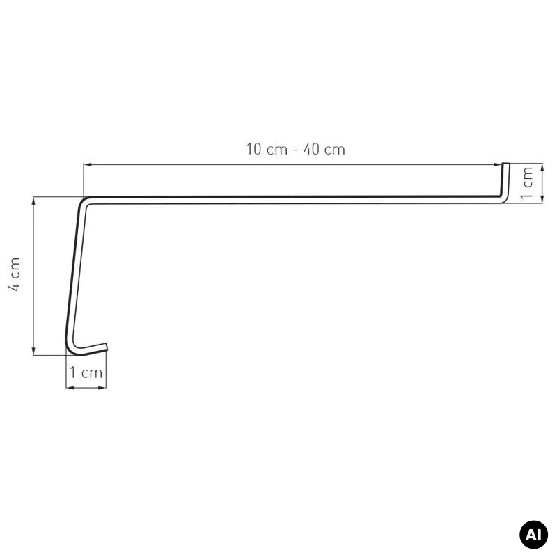 Parapet zewnętrzny aluminiowy 100-400mm Brąz RAL 8019, 800