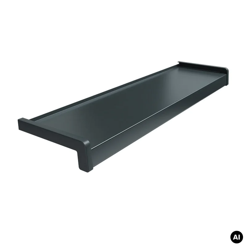 Parapet zewnętrzny aluminiowy 100-400mm Antracyt RAL 7016,