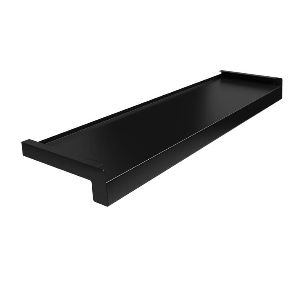 Parapet zewnętrzny aluminiowy 100-400mm Czarny RAL 9005, ALU9005L100