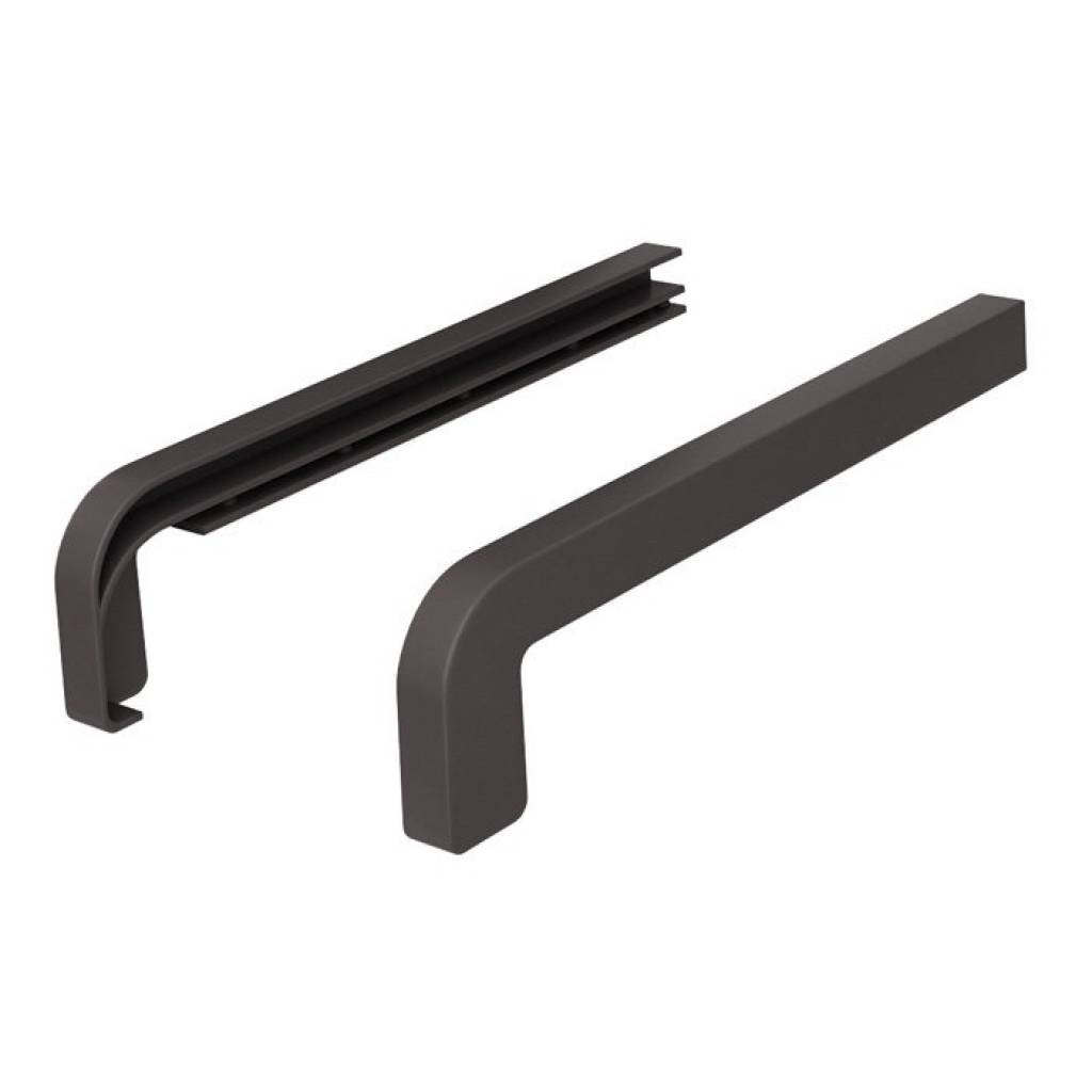 Zakończenia BRĄZOWE RAL 8019 300mm do parapetu zewnętrznego Standard, 800.8019.00.02