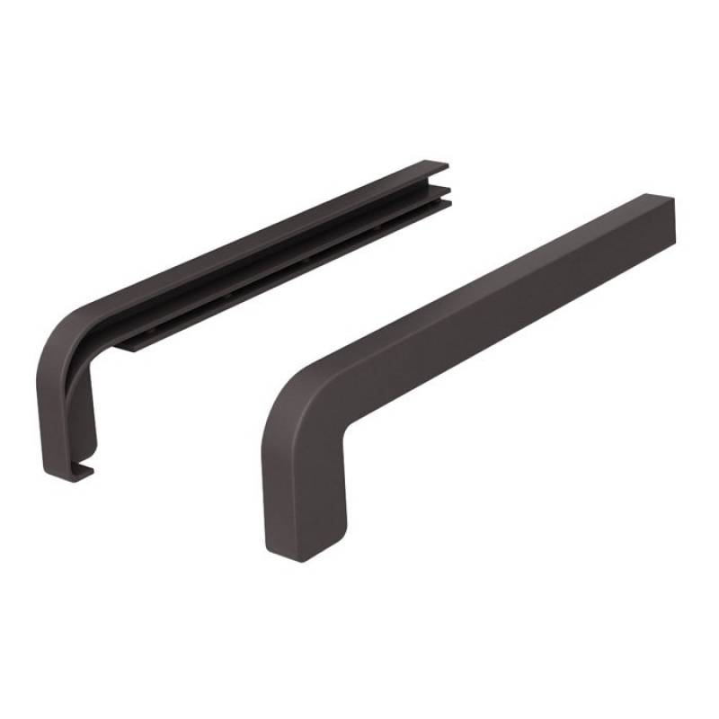 Zakończenia BRĄZOWE RAL 8019 300mm do parapetu zewnętrznego Standard, 800.8019.00.02