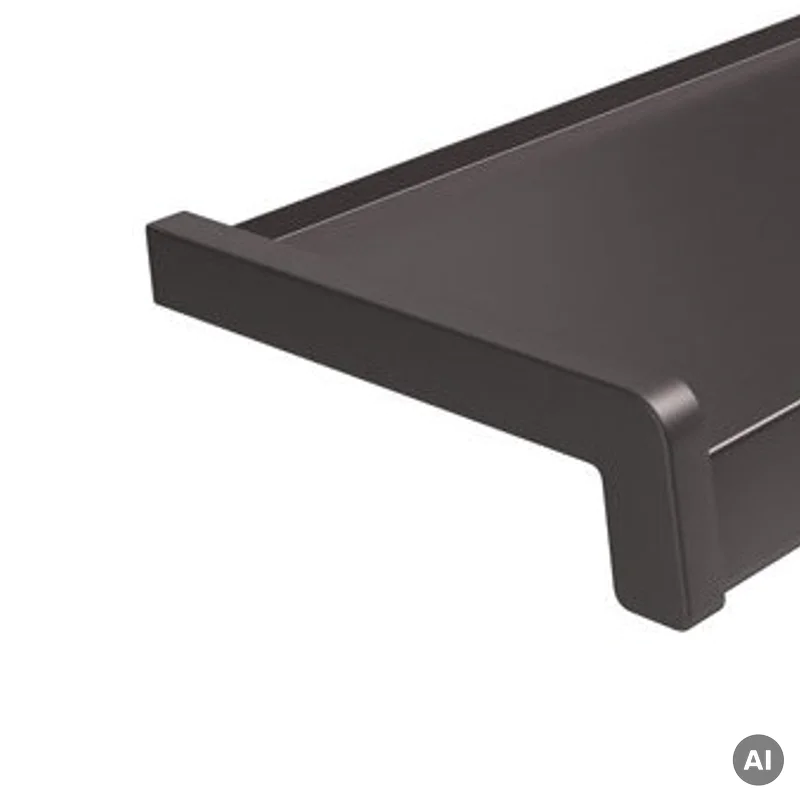 Zakończenia BRĄZOWE RAL 8019 300mm do parapetu zewnętrzne