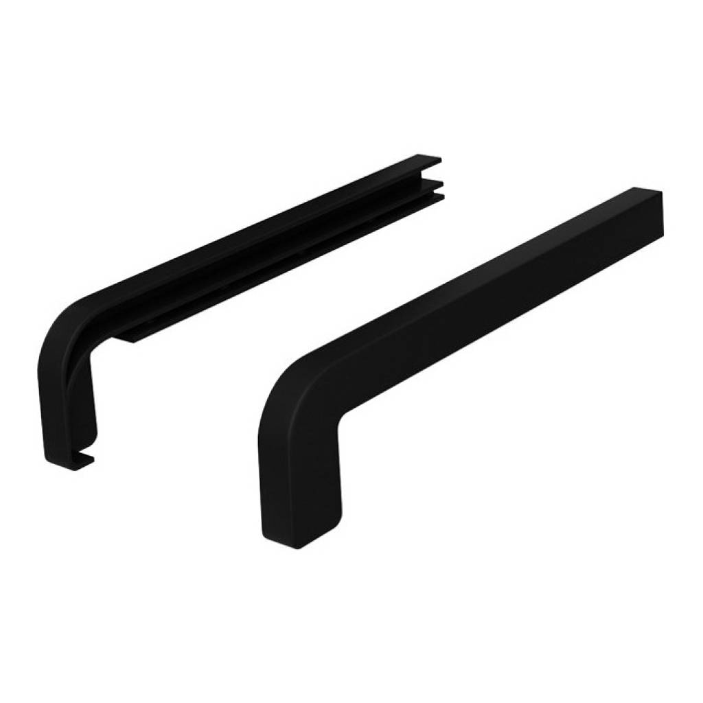 Zakończenia CZARNE RAL 9005 300mm do parapetu zewnętrznego Standard, 800.9005.00..02