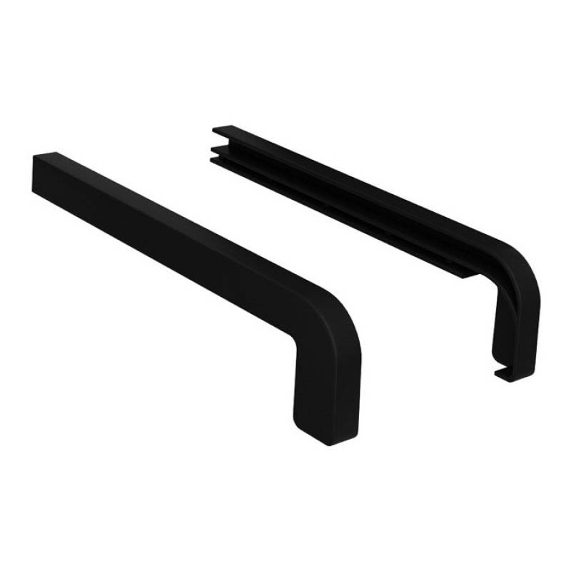 Zakończenia CZARNE RAL 9005 300mm do parapetu zewnętrznego Standard, 800.9005.00..02