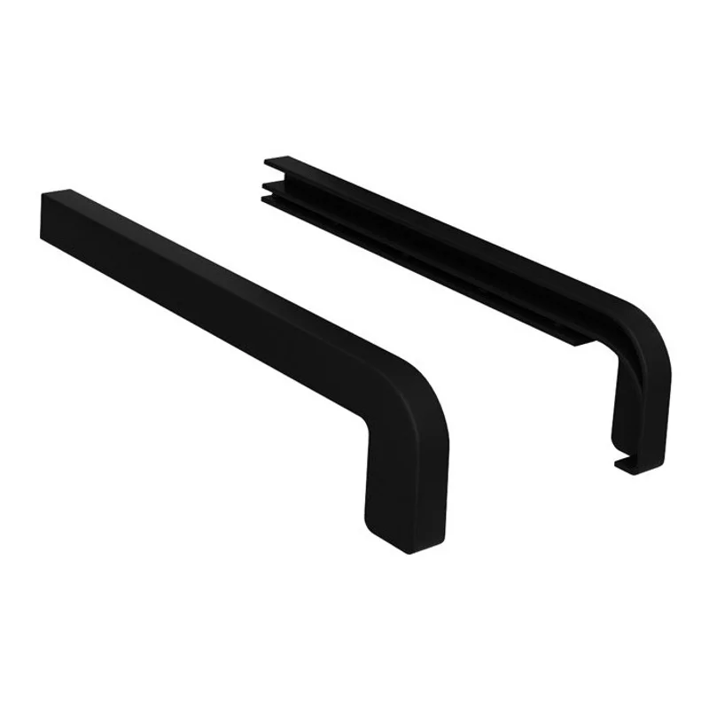 Zakończenia CZARNE RAL 9005 300mm do parapetu zewnętrznego