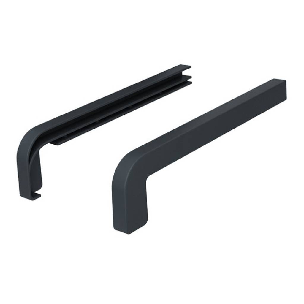 Zakończenia ANTRACYT RAL 7016 300mm do parapetu zewnętrznego Standard, 800.7016.00.02