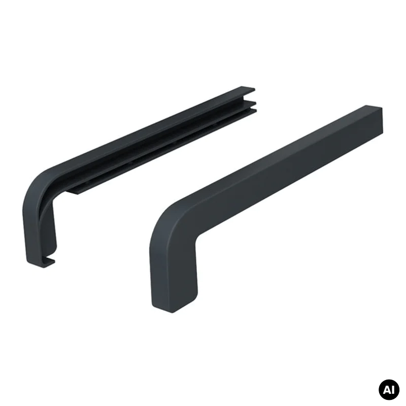 Zakończenia ANTRACYT RAL 7016 300mm do parapetu zewnętrzne