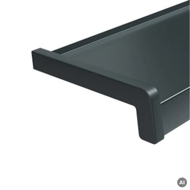 Zakończenia ANTRACYT RAL 7016 300mm do parapetu zewnętrzne