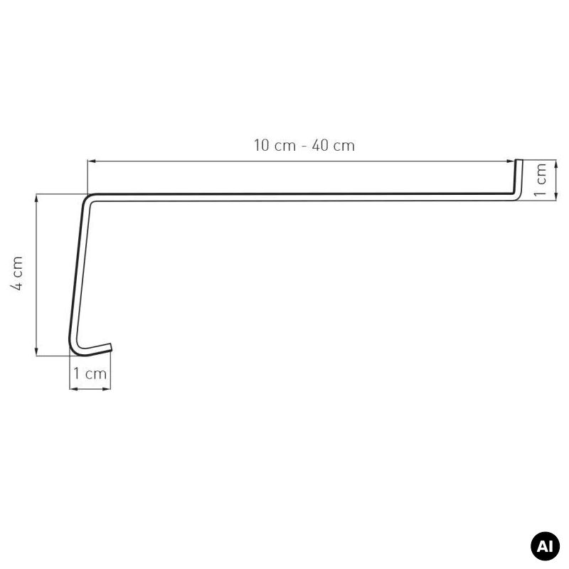 Parapet zewnętrzny stalowy Standard 100-400mm Winchester, 8