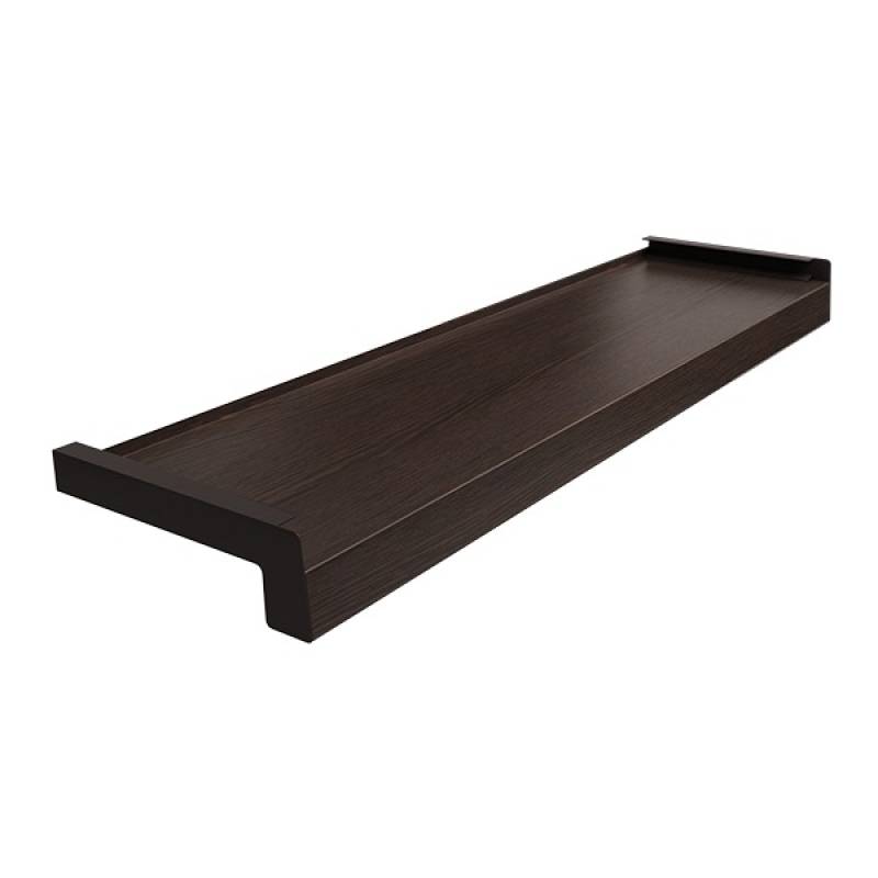 Parapet zewnętrzny stalowy Standard 100-400mm Wenge, 800.WEN.100.03