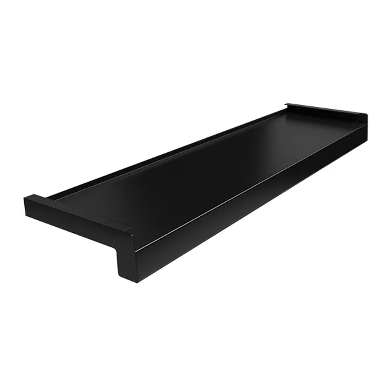 Parapet zewnętrzny stalowy Standard 100-400mm Czarny RAL 90