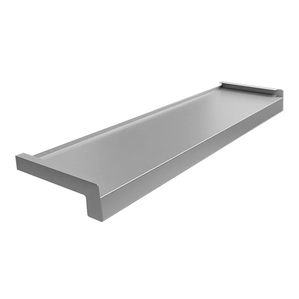 Parapet stalowy Srebrny 9006