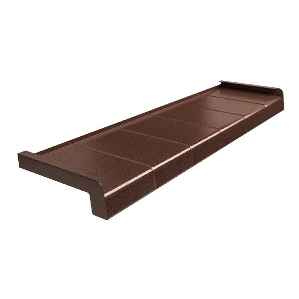 Parapet zewnętrzny Alupłytka 200mm Miedź Antyczna, 800.MIE.200.04