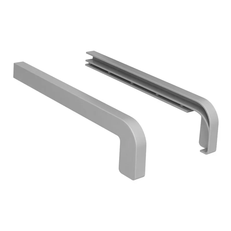 Zakończenia SREBRNE RAL 9006 400mm do parapetu zewnętrzneg