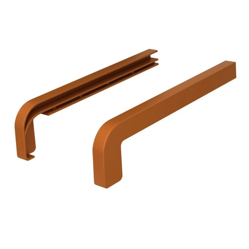 Zaślepka zewn. parapetu 400 mm. ZŁ.DĄB