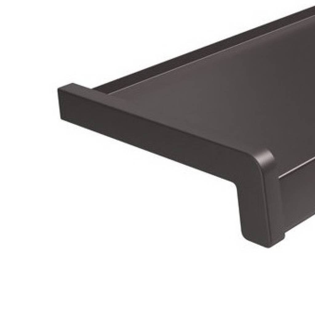 Zakończenia BRĄZOWE RAL 8019 400mm do parapetu zewnętrznego Standard, 800.8019.00.04