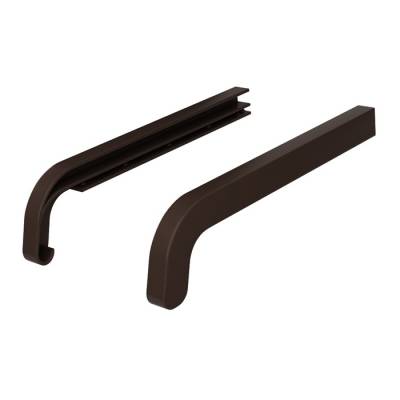 Zakończenia WENGE 350mm do parapetu zewnętrznego Softline, 800.WEN.00.SF