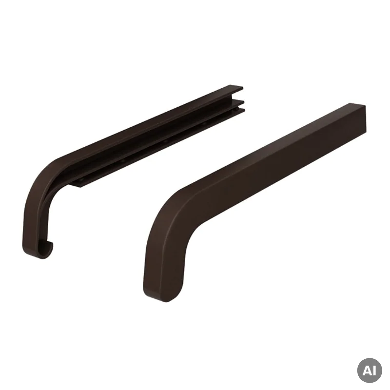 Zakończenia WENGE 400mm do parapetu zewnętrznego Softline,
