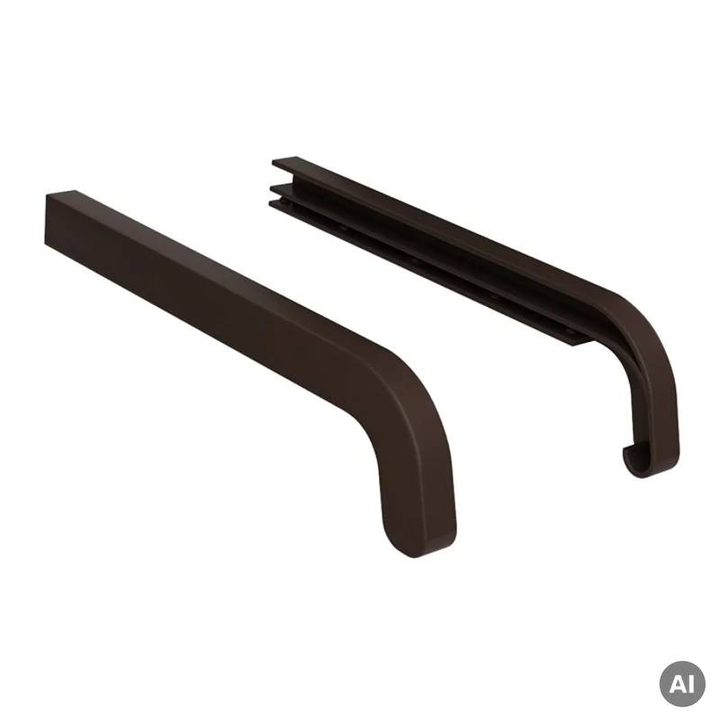 Zakończenia WENGE 400mm do parapetu zewnętrznego Softline,