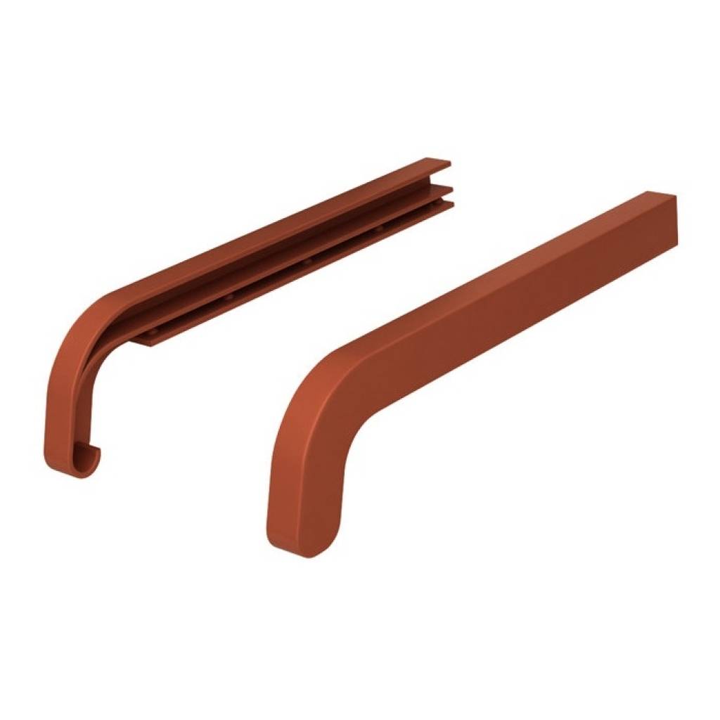 Zakończenia CEGŁA RAL 8004 350mm do parapetu zewnętrznego Softline, 800.8004.00.SF